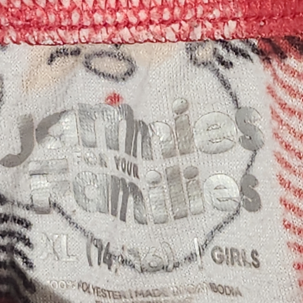 Kohl's Red and Black Plaid Santa Shorts Girls Size XL 14/16 image 6